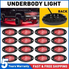 16Pods Red LED Rock Lights For
