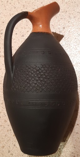Jug pitcher terracotta - jug/pitcher, signed