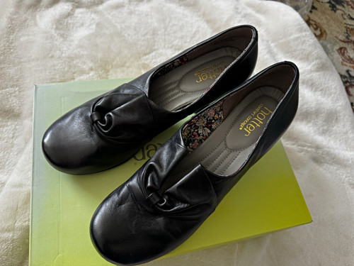 Hotter women black leather - black,