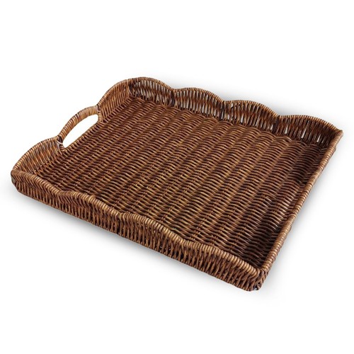 Serving tray with scalloped - serving,
