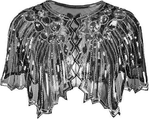 Women 1920s shawl sequin - women,