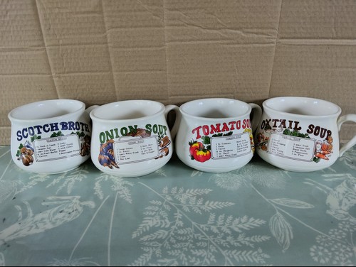 Vintage retro soup recipe - vintage,