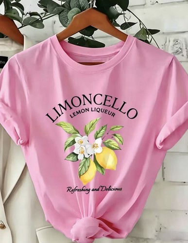 Pink summer limoncello - pink, print