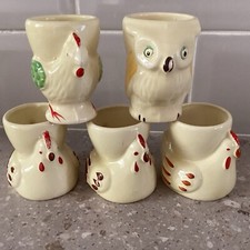Vintage 50s  Egg Cups  Animals  