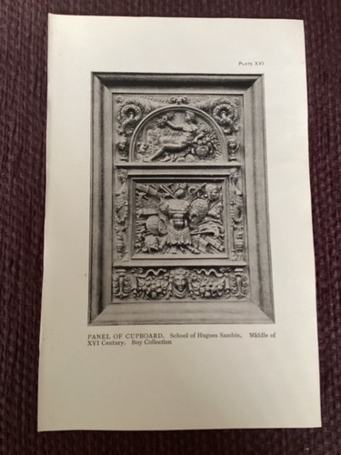 Antique 1913 print - antique, panel