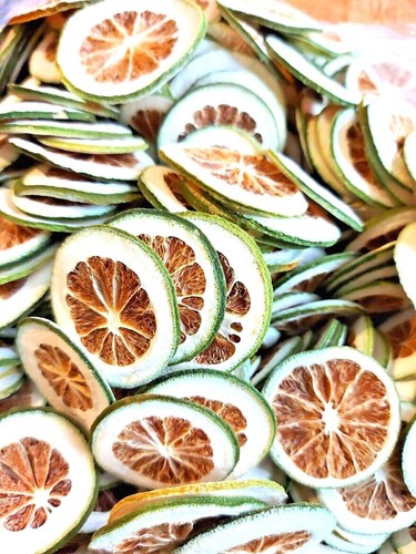 Green orange slices - green,