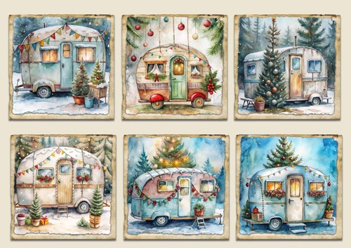Christmas card toppers - christmas,