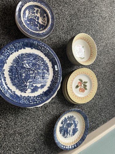 Ironstone vintage willow - ironstone,
