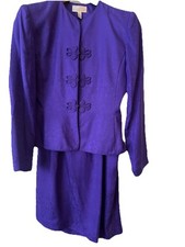Vintage Purple Silk Two Piece