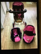 3in 1 Dolls Travel System Pram