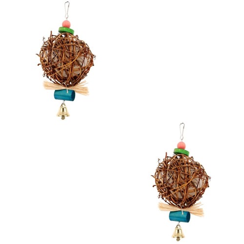 2pcs hanging wooden bird - bird, toy