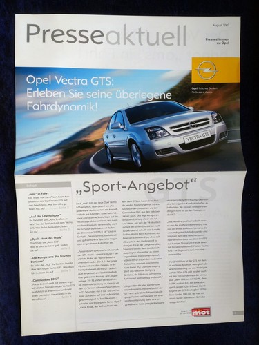 Opel pressaktuell vectra - opel, gts