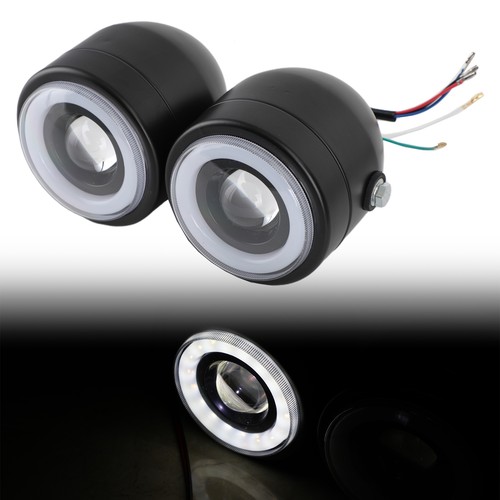 Black twin headlight - black,