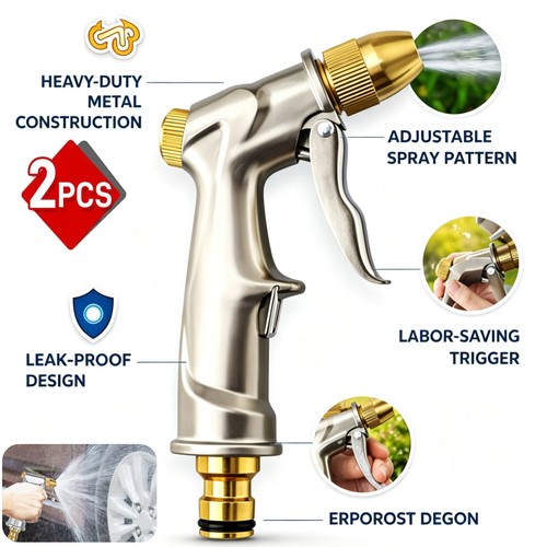 2pcs garden hose spray heavy - 2pcs,