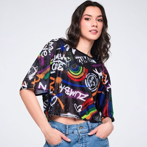 Zumba pride mesh - pride, crop
