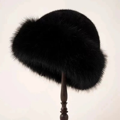 Warm plush faux - winter, hat