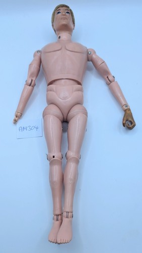 Action man blonde flock haired - man,