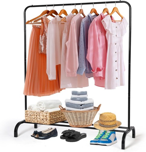 Metal clothing rack garment - rack,