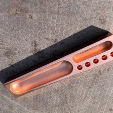 Tom Dixon Cube Desk Tidy Copper Office Tray Stationery Organiser