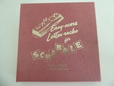 VINTAGE SCRABBLE SCORING RACKS with 6 Pegs