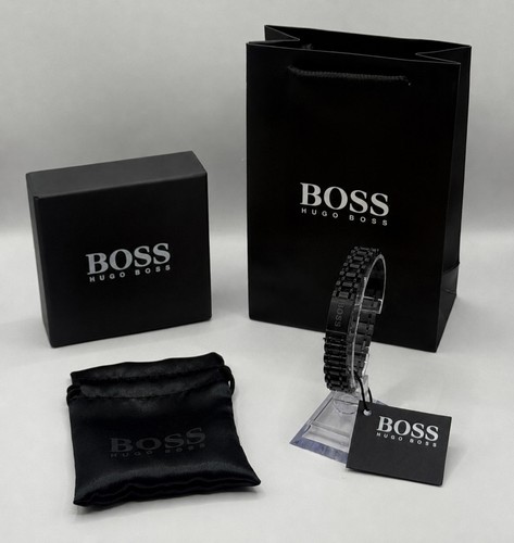Boss men black stainless - men's,