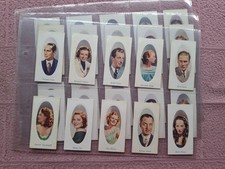 PART SET - GODFREY PHILLIPS - 29/48 SCREEN STARS  (light blue captions) FR/GD