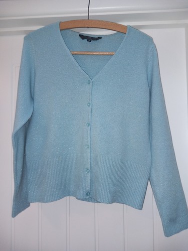 Women aqua cardigan - aqua, cardigan,sparkly