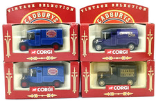 4 x Corgi Cadburys Travellers Chocolate Diecast Models 61205 Cocoa Frys Cream