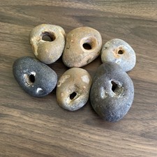 Six  large  Natural Hag Stones