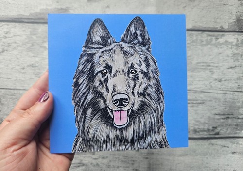 Groenendael greetings card - groenendael,