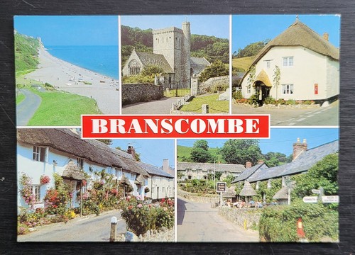Vintage postcard used five - vintage,