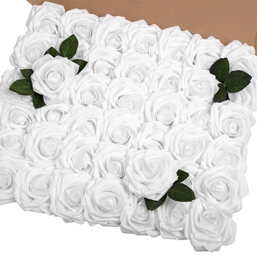 50pcs artificial flowers foam - 50pcs,