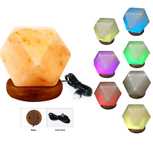 100% Natural Salt Lamp | Himalayan Salt Lamp Crystal USB Rock Salt Lamp Ionizer