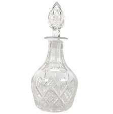 Stuart Crystal Glengarry Cambridge Glass Decanter Spire Stopper Tiny Tip Fault