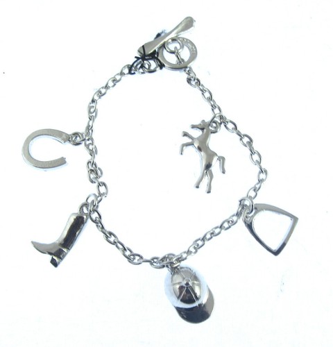 New silver horse charms - horse,