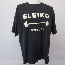 Eleiko Sweden Heritage Collection Weightlifting Cotton Stretch TShirt Black XXXL