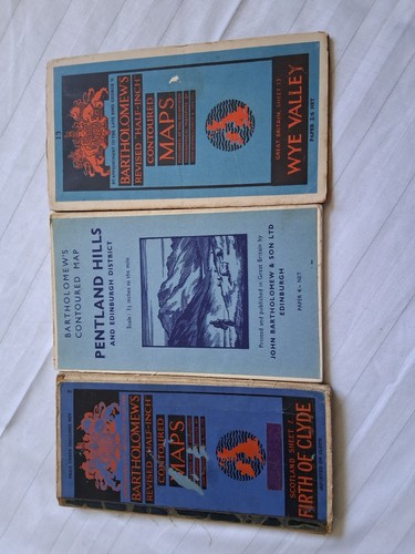 Bartholomew vintage road maps - bartholomew,