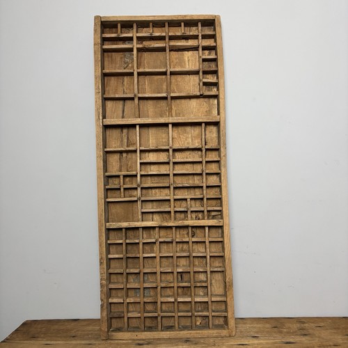 Vintage wooden printers tray - wooden,