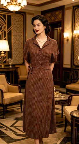 Vintage 1930s 1940s style - 1940s,