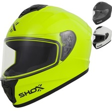 Shox Command Solid Full Face Motorcycle Helmet ECE 22.06 Approved