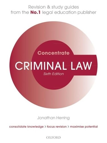 Criminal law concentrate - criminal, concentrate: