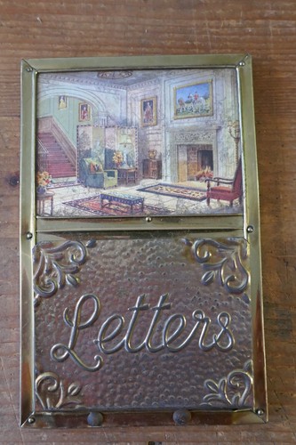 Brass letter rack - brass,