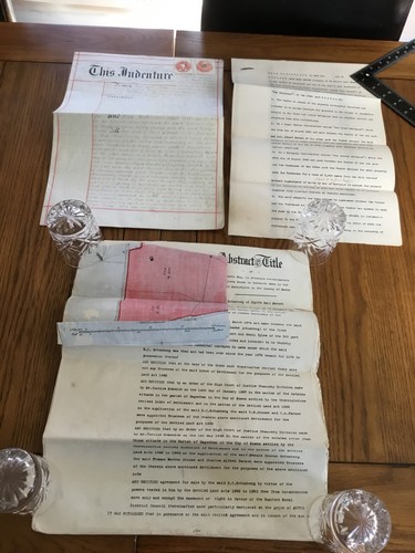 Antique deeds indenture - deeds:,
