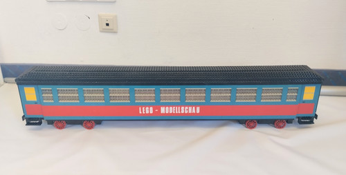 Lego train store display - store, wagon