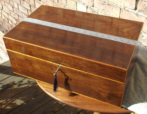 Huge mahogany writing slope - huge,
