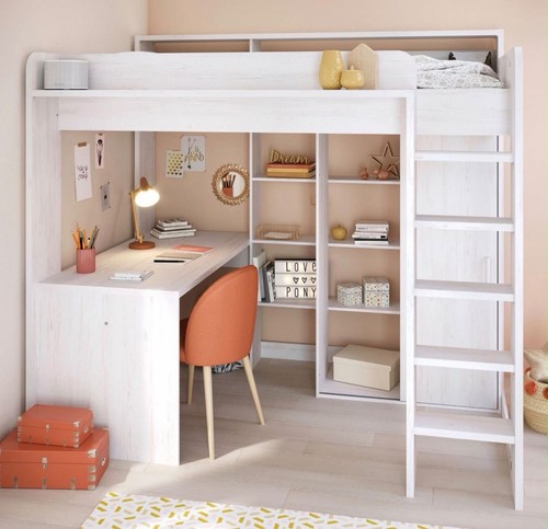 White wooden children - children’s, loft