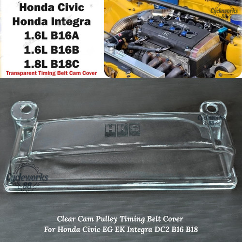 Clear cam pulley timing belt - clear,