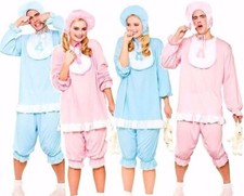 Adult BIG CRY BABY COSTUMES Cute Mens Ladies Stag Hen Party Fancy Dress Romper