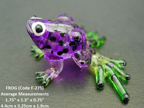 Multi glass frog beautiful - multi,
