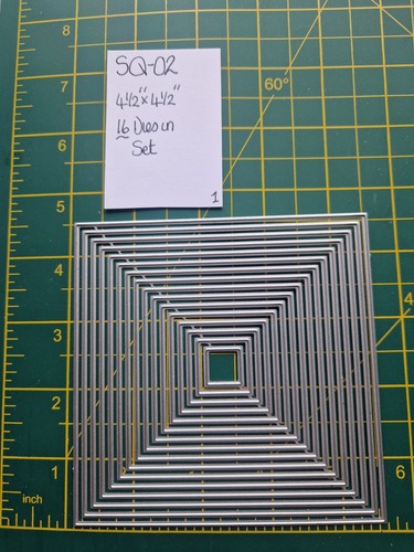 Square nesting dies set - square,
